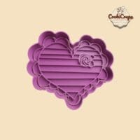 Emporte-pièce love typographie cœur – CookiCoupe